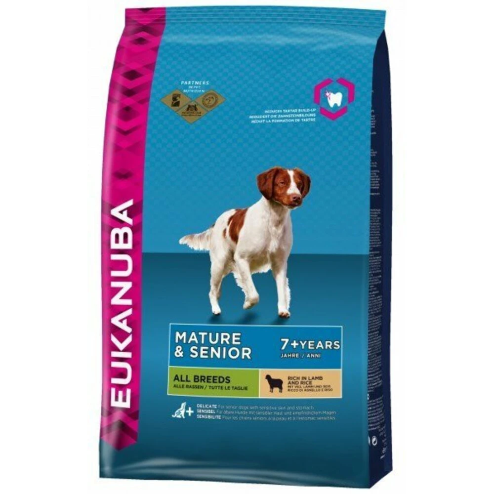 Eukanuba Dog Mature - Senior All Lam - Rijst 1 Eukanuba Dog Mature - Senior All Lam - Rijst