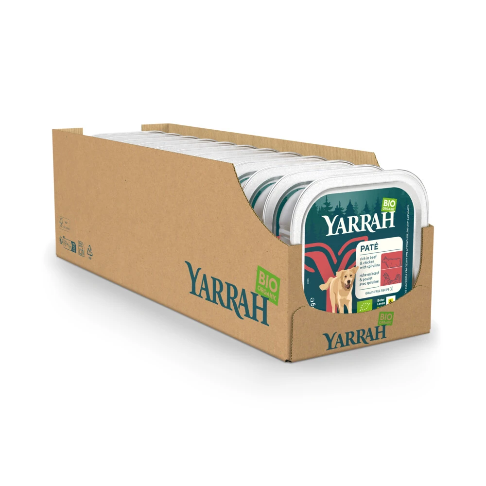 12x Yarrah Bio Hondenvoer Paté Rund - Kip 1 12x Yarrah Bio Hondenvoer Paté Rund - Kip