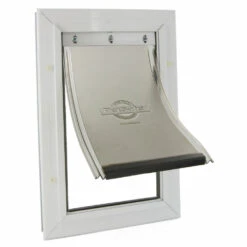 Petsafe Huisdierluik Aluminium Wit -Plein Winkel 954898 3