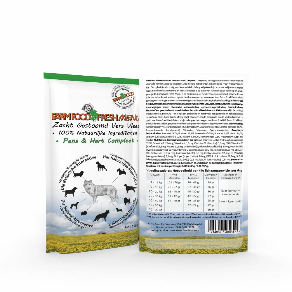 16x Farmfood Fresh Menu Pens En Hart 2 16x Farmfood Fresh Menu Pens En Hart - Afbeelding 2