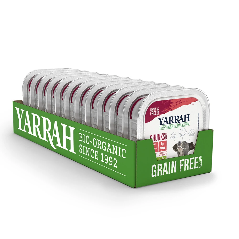 12x Yarrah Bio Hondenvoer Chunks Rund - Kip 1 12x Yarrah Bio Hondenvoer Chunks Rund - Kip